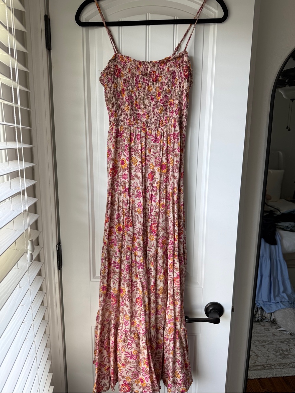ZSUPPLY Smocked Floral Maxi Dress - Pink Floral